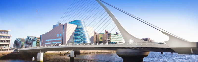 Image of Dublin Samuel Beckett Bridge.